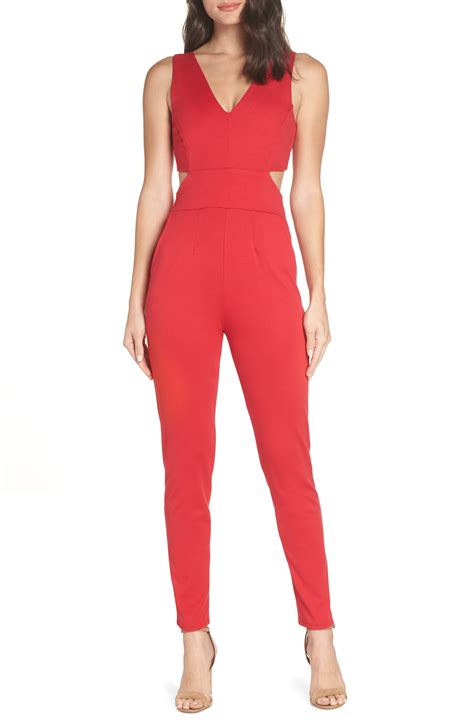 Enjoy Every Night Party With The Most Stylish Red Jumpsuit