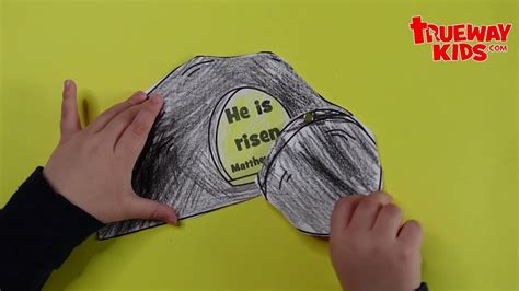 He Is Risen Empty Tomb Easy Bible Craft For Kids Youtube