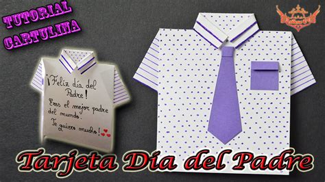 ♥ Tutorial Tarjeta Camisa Para El Día Del Padre De