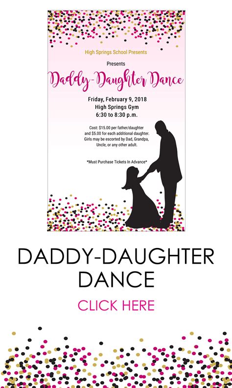 Free Father Daughter Dance Flyer Templates Printable Templates