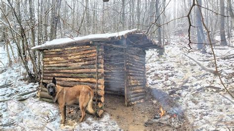 Winter Camping Build Bushcraft Shelter Survival Skills Off Grid