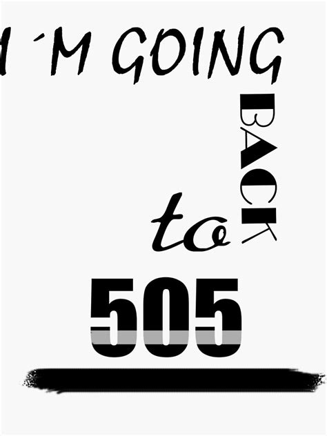 505 Sticker By Dedpol Redbubble