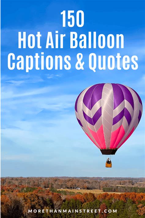 150 Best Hot Air Balloon Quotes Captions And Sayings