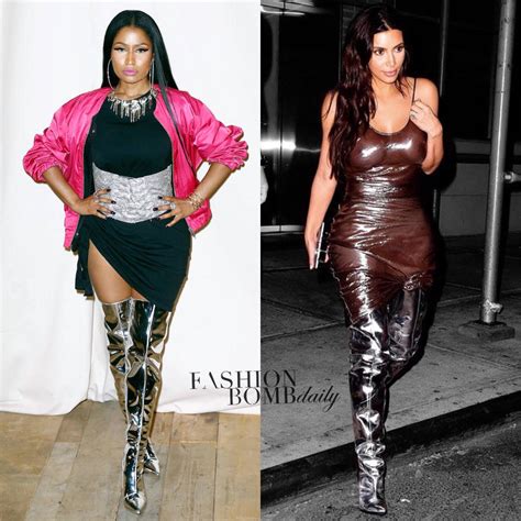 Kim Kardashian Silver Boots