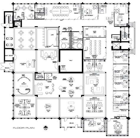 Bank Floor Plan Layout Floorplansclick
