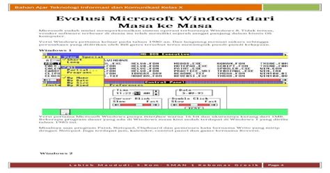 Doc Evolusi Microsoft Windows Dari Masa Ke Masa Pdfslidenet