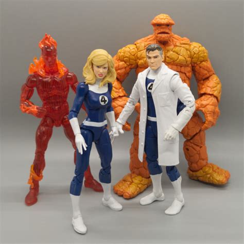 Marvel Legends Fantastic Four Retro Wave The Thing Invicible Woman Mr