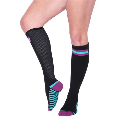 Xpandasox Womens Regular Calfwide Calf Knee High Length Socks Support Plus