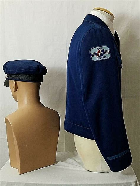 Vintage 1970s Greyhound Bus Driver Jacket And Hat Uniform Etsy