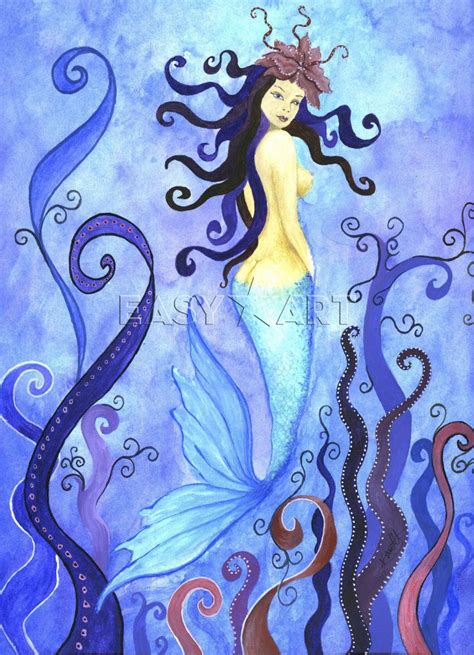Saucy Seaweed Mermaid Art Prints Art Figurative Art