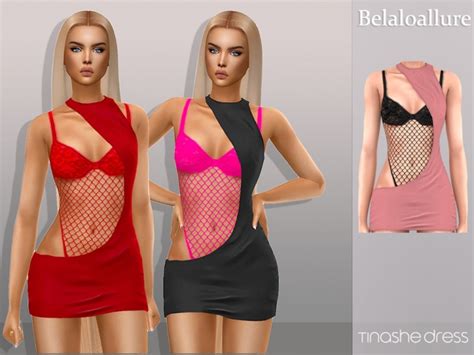 Belaloallure Tinashe Dress By Belal At Tsr Sims Updates