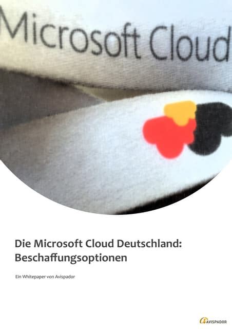 Die Microsoft Cloud Deutschland Beschaffungsoptionen