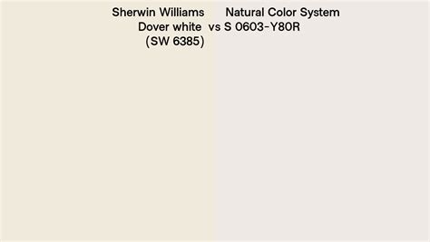 Sherwin Williams Dover White Sw 6385 Vs Natural Color System S 0603