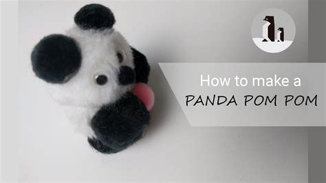 Make A Panda With Pom Poms 🐼 For Beginners Crafting Mix Youtube