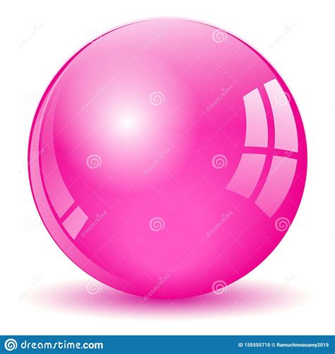 Pink Sphere Ball Stock Vector Illustration Of Abstract 155555710