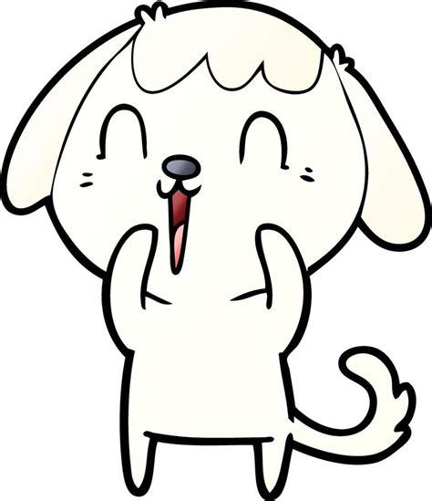 Cute Cartoon Dog 12546634 Vector Art At Vecteezy