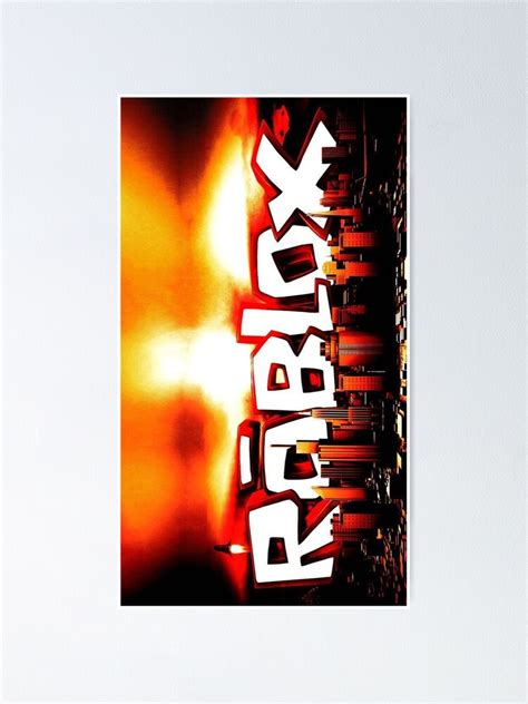 Roblox Logo Poster By Roderihowell Redbubble