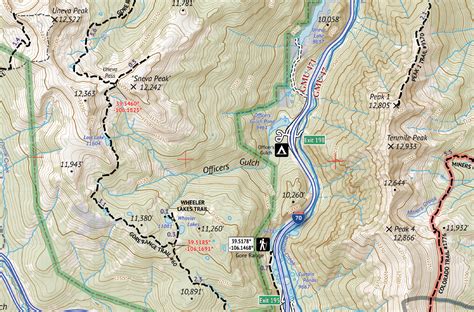 Eagles Nest Wilderness Hiking Map Outdoor Trail Maps