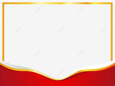 Certificate Border Frame With Red And Gold Colors F4 Folio Size
