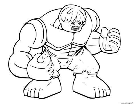 Coloriage lego hulk avengers  JeColorie.com