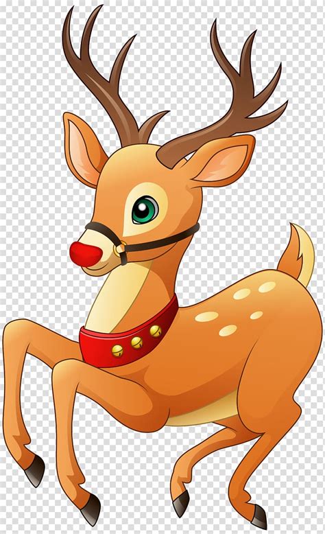 Brown Deer Illustration Rudolph Reindeer Christmas Rudolph