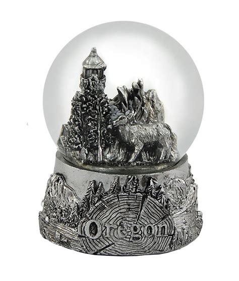 Oregon Snow Globe 65mm Polyresin Collectible Snow Globe