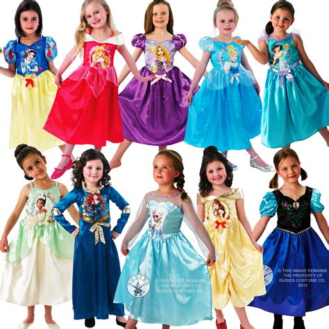 Official Disney Princess Fancy Dress Costume Girls Outfit Childrens Childs Kids Ebay