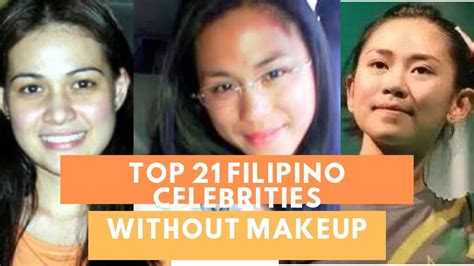 Top 21 Famous Filipino Celebrities Without Makeup 2019 Youtube
