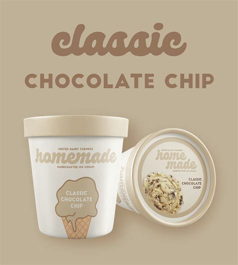Udf Homemade Ice Cream Rebrand On Behance