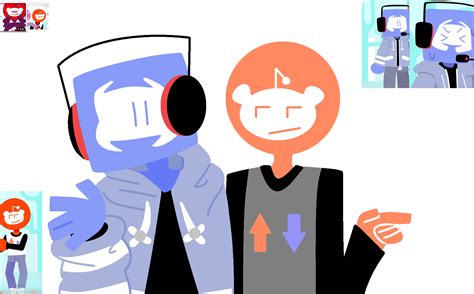 Discord And Reddit Social Media Art Human App Social Media