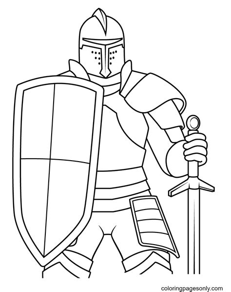 Sword And Shield Coloring Pages