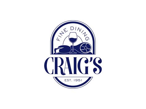Craigs Fine Dining Logo Concept On Behance