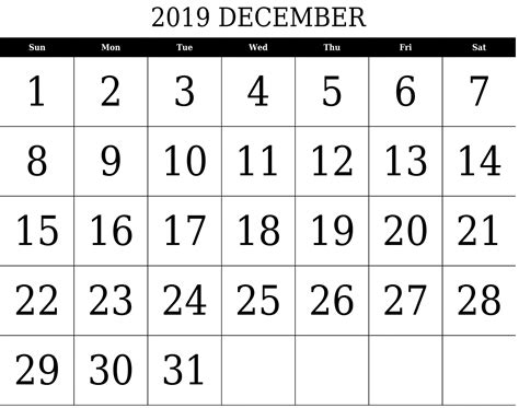 Aug Thru Dec 2019 Calander Example Calendar Printable