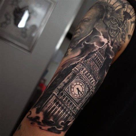 Check spelling or type a new query. 50 Big Ben Tattoo Designs For Men - Clock Ink Ideas | Big ben tattoo, London tattoo, Tattoos