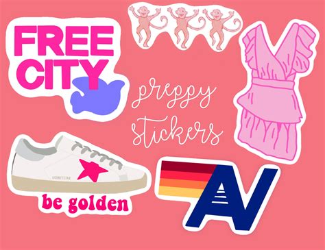 Preppy Sticker Wallpaper