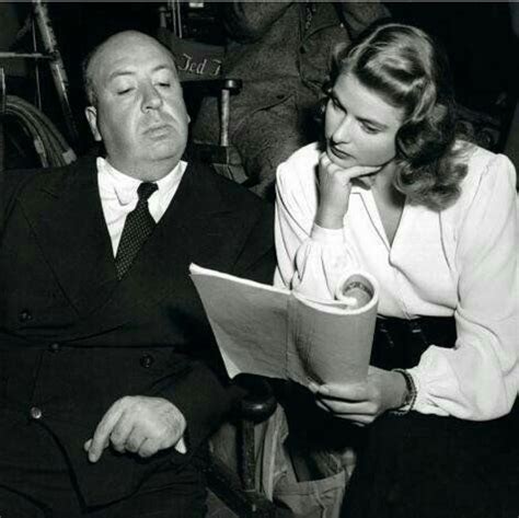 Alfred Hitchcock And Ingrid Bergman Classic Hollywood Alfred Hitchcock Ingrid Bergman