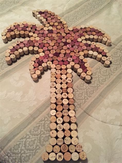 Wine Cork Palm Trees As A Diy Craft Project For Summer