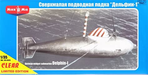 Deutsches Kleinst U Boot Delphin I Mikromir 135