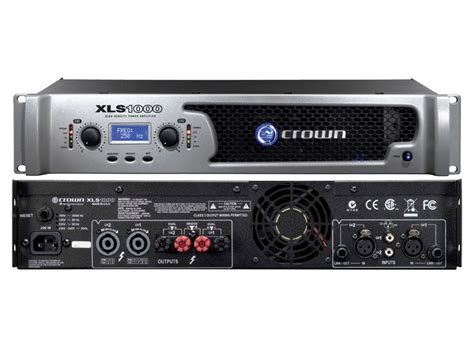 Wts Crown Xls 1000 Two Channel Power Amp