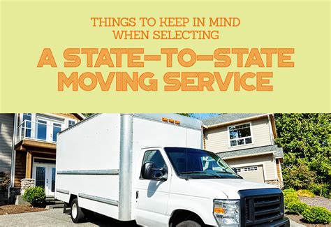 Things To Keep In Mind When Selecting A State To State Moving Service