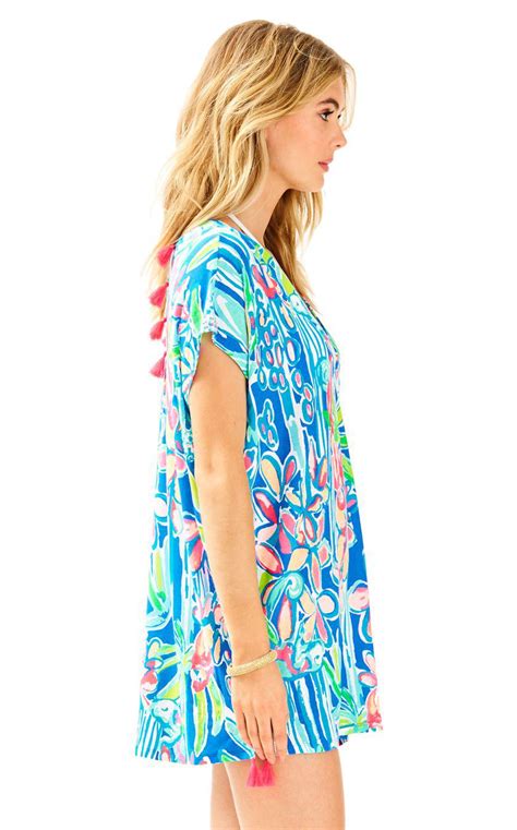 Lilly Pulitzer Synthetic Seagate Cover Up In Blue Lyst