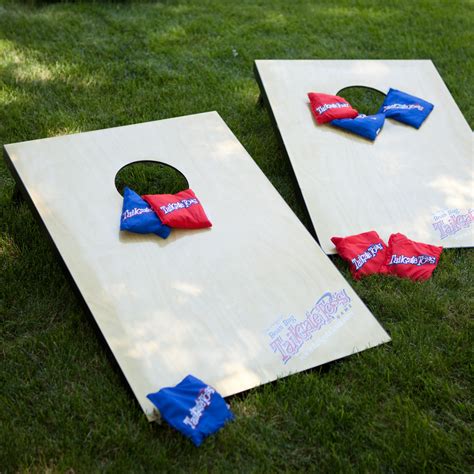 Can be played indoors or out, thanks to the 6 rope rings. Wild Sports Tailgate Toss Cornhole Set - Maple - Cornhole ...