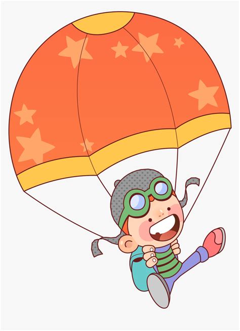 Transparent Paratrooper Clipart Cartoon Parachute Clipart Hd Png