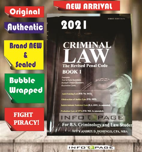 Authentic The Revised Penal Code Criminal Law Book By Andrix Hot Sex Picture
