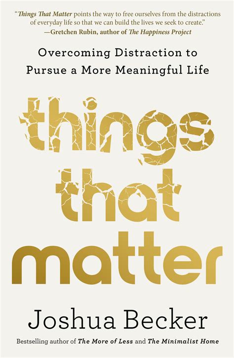 Things That Matter By Joshua Becker Penguin Books Australia