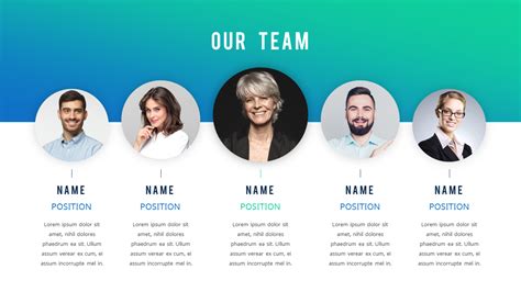 Our Team Ppt Template Free Download Printable Templates