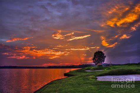 Sunset Reflections On Lake Oconee Photograph By Reid Callaway Fine