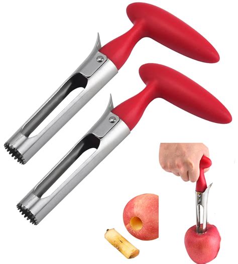 2 Pack Apple Corer Lever Tool By Bright Kitchen Stainless Steel Pear