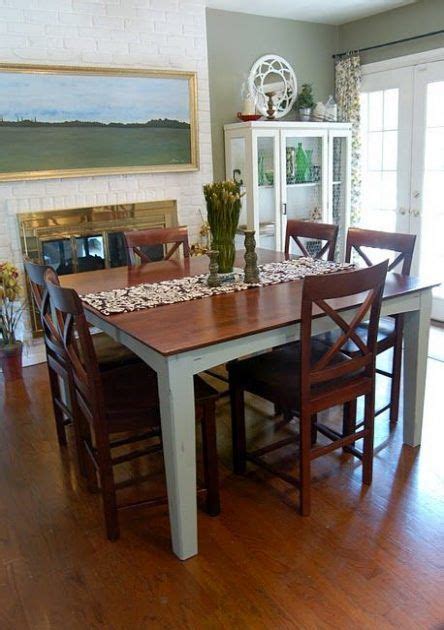 Pub height farmhouse table bar height dining table, pub. 27 new Ideas for kitchen table diy counter height ...