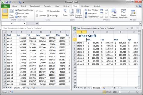 view separate worksheets    excel teachexcelcom